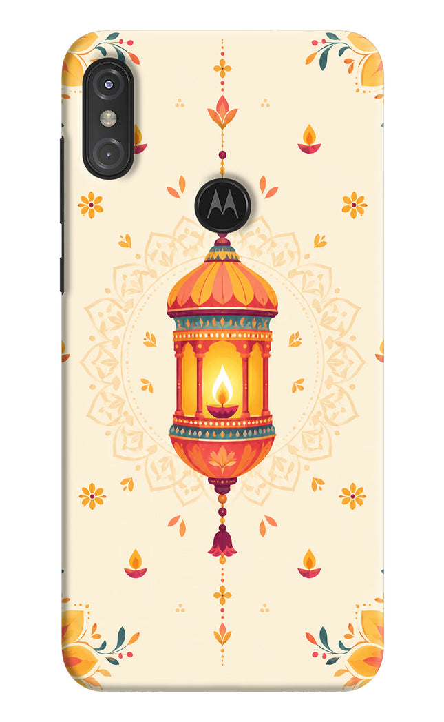 Golden Lantern Moto One Power Hard Case Back Cover by Casekaro