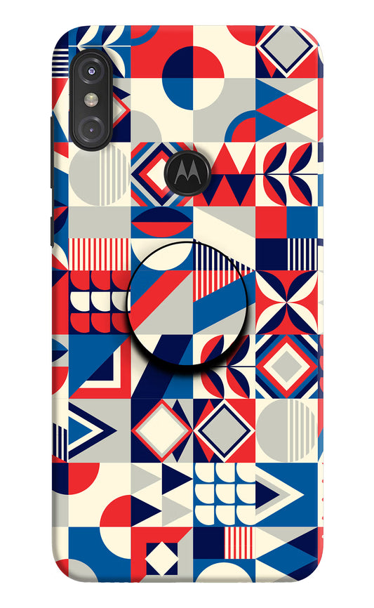 Colorful Pattern Moto One Power Pop Case by Casekaro
