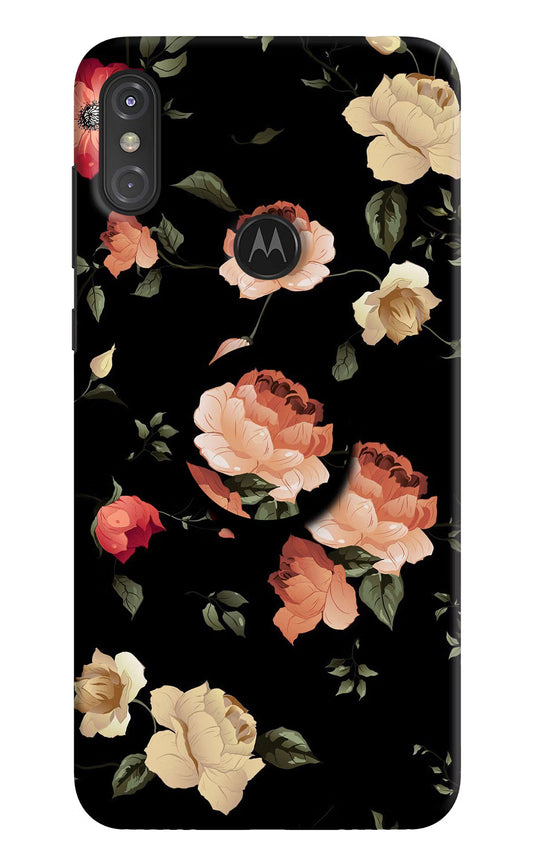 Flowers Moto One Power Pop Case by Casekaro