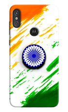 Indian Flag Ashoka Chakra Moto One Power Pop Case by Casekaro