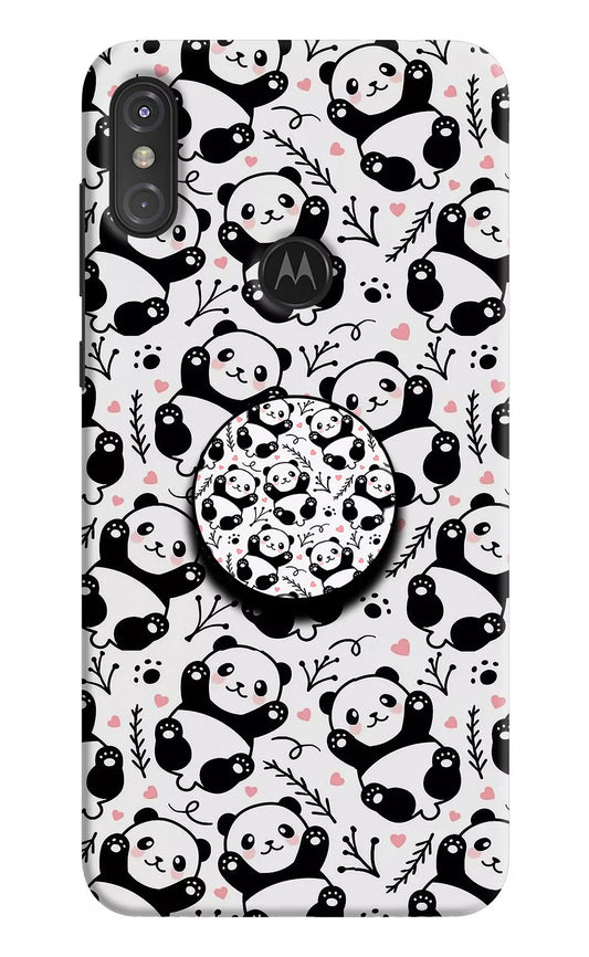 Cute Panda Moto One Power Pop Case by Casekaro