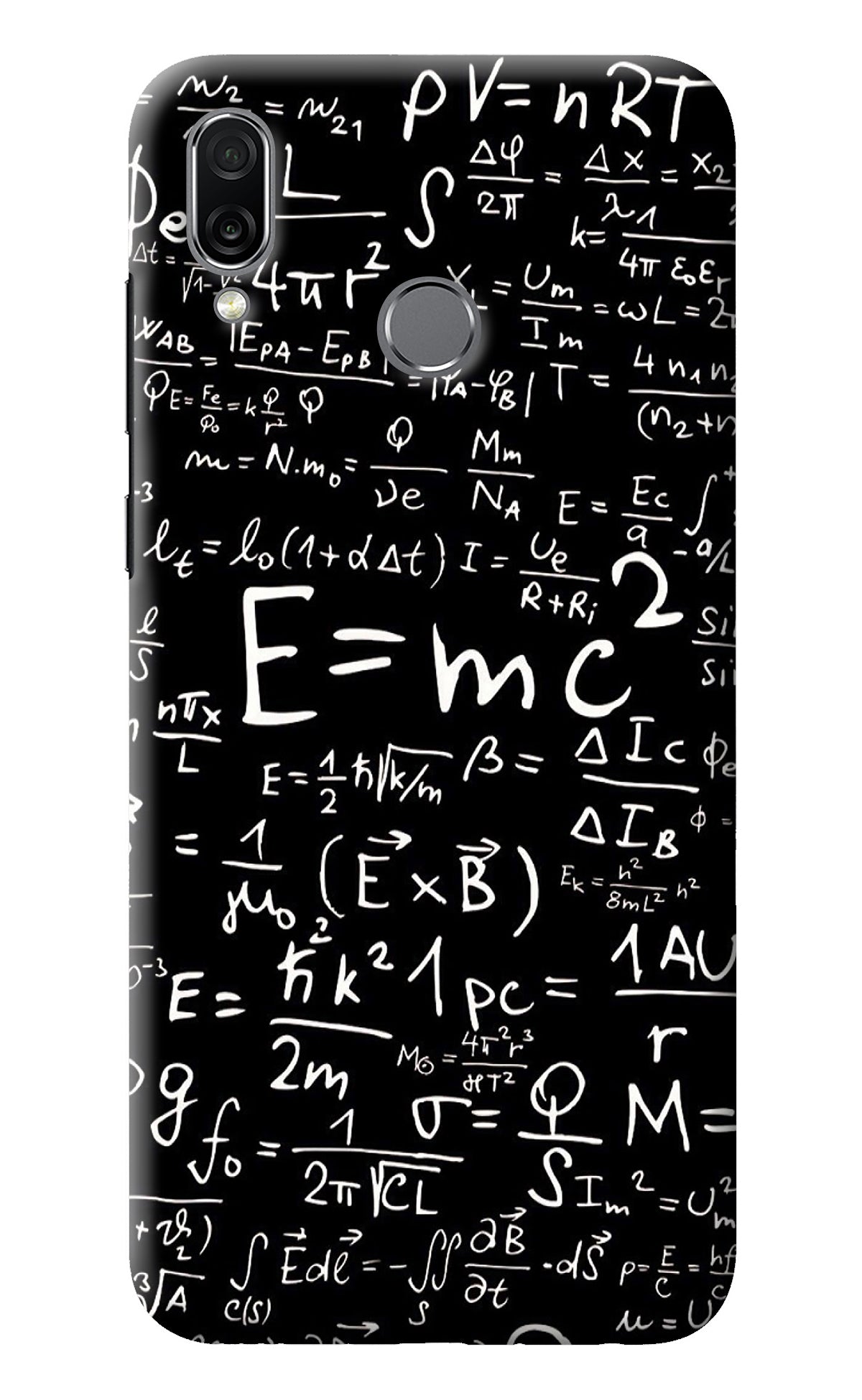 Physics Albert Einstein Formula Honor Play Back Cover