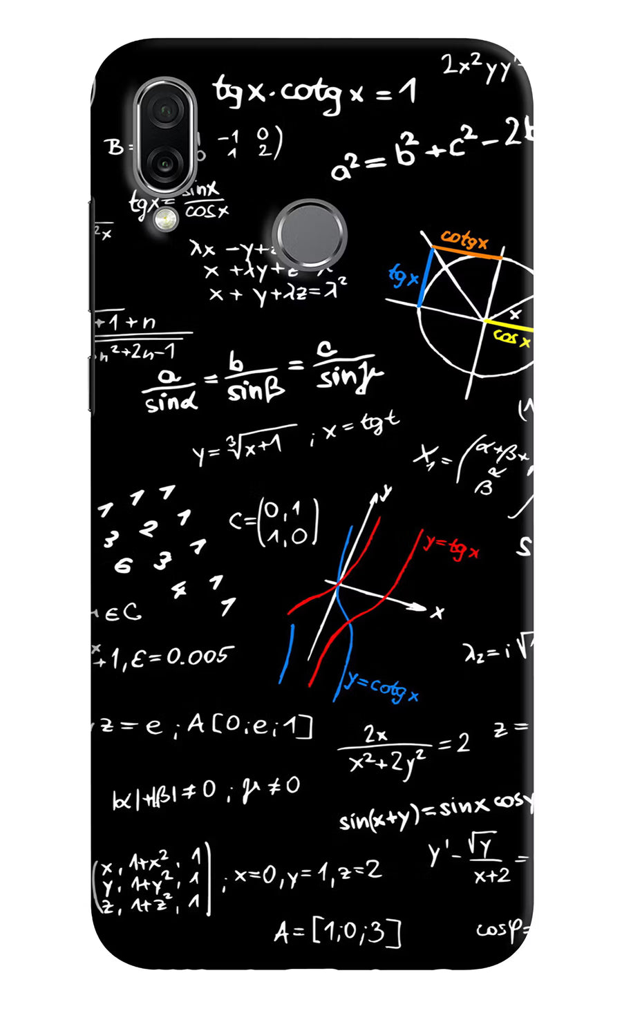 Mathematics Formula Honor Play Back Cover, Hard case