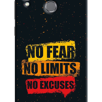No Fear No Limits No Excuse Honor Play Hard Case Back Cover by Casekaro