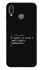 Life Motto Code Honor Play Hard Case Back Cover by Casekaro