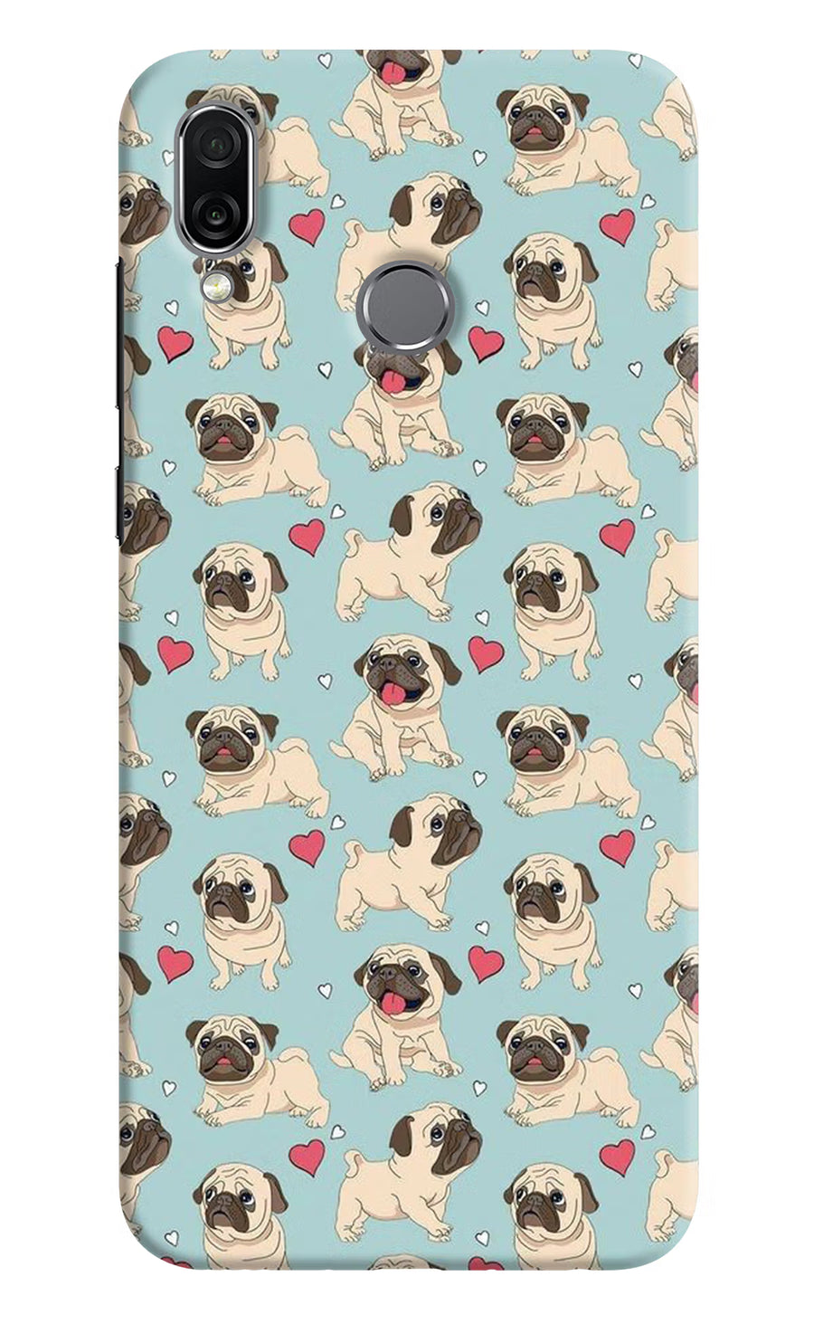 Pug Dog Honor Play Back Cover, Hard case