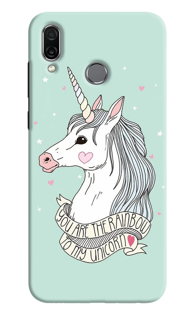 Unicorn Wallpaper Honor Play Hard Case Back Cover by Casekaro