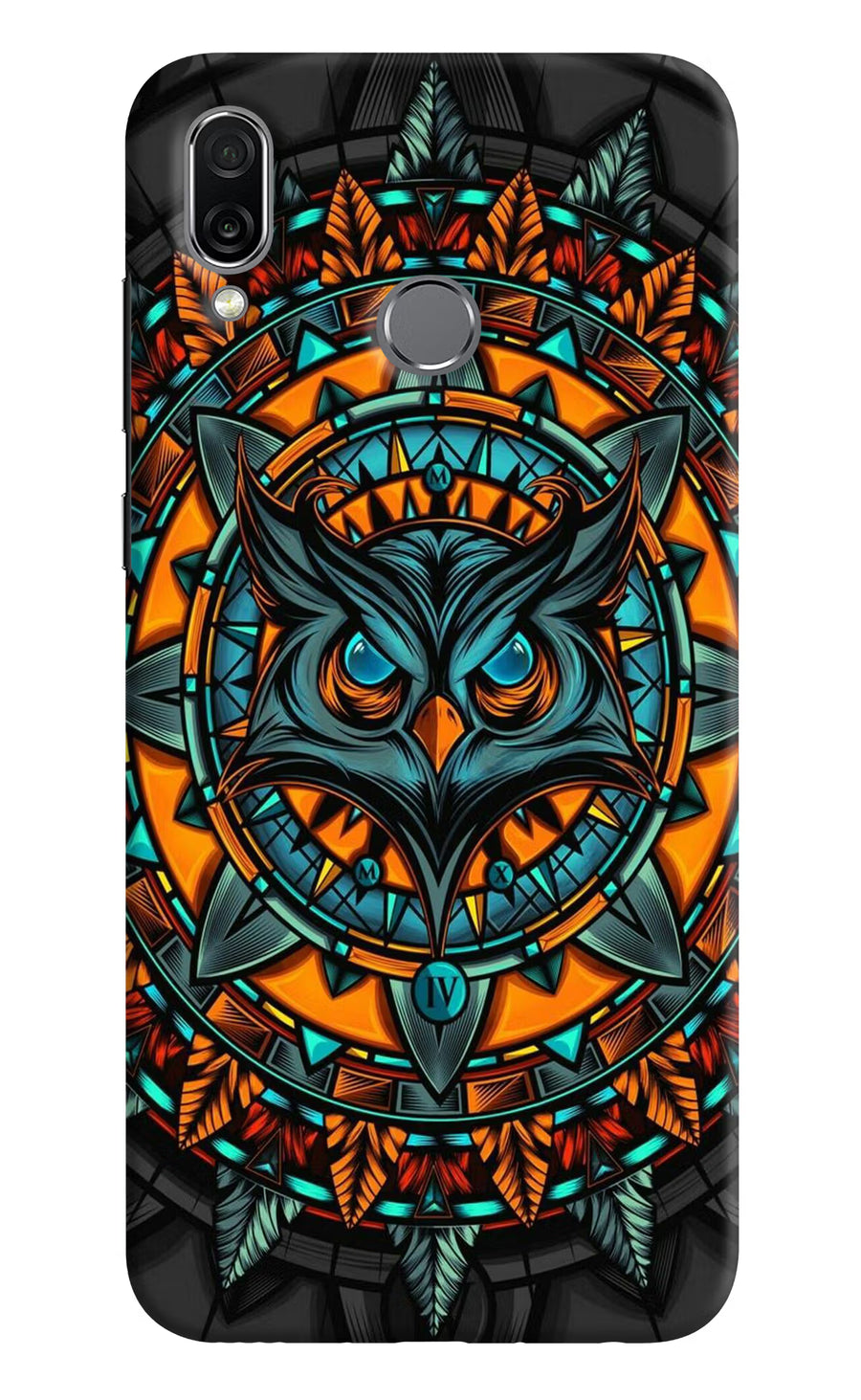 Angry Owl Art Honor Play Back Cover, Hard case