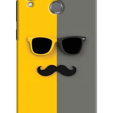 Sunglasses with Mustache Honor Play Hard Case Back Cover by Casekaro