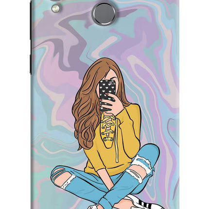 Selfie Girl Honor Play Hard Case Back Cover by Casekaro