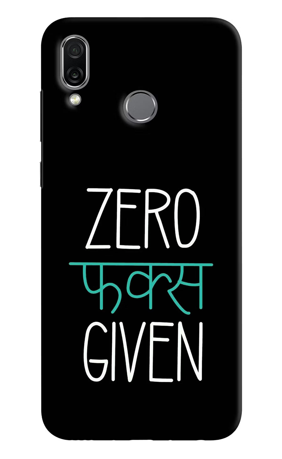 Zero Fucks Given Honor Play Back Cover, Hard case