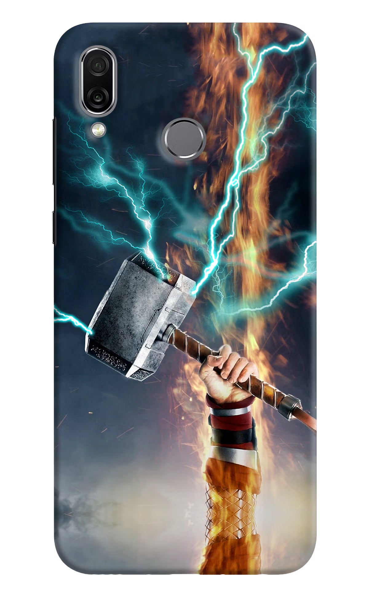Thor Hammer Mjolnir Honor Play Hard Case Back Cover by Casekaro