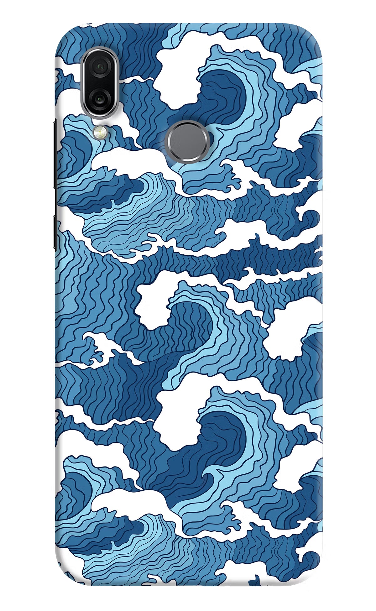 Blue Waves Honor Play Hard Case Back Cover by Casekaro