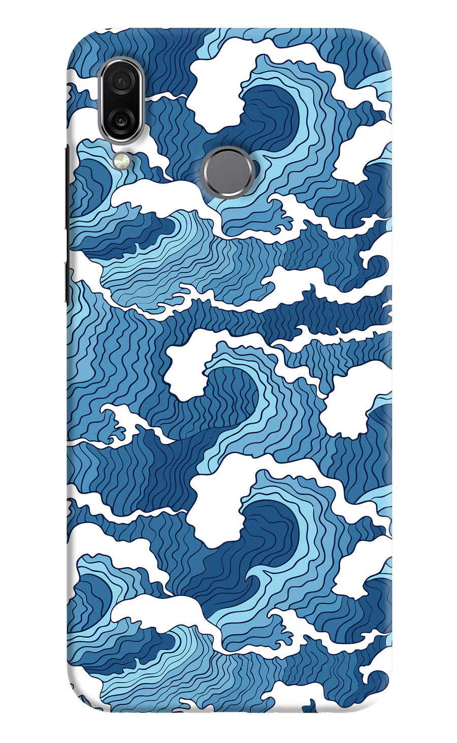 Blue Waves Honor Play Back Cover, Hard case