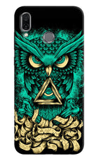 Green Owl Honor Play Hard Case Back Cover by Casekaro