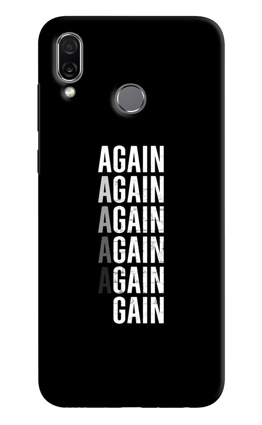 Again Again Gain Honor Play Hard Case Back Cover by Casekaro