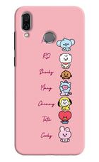 BTS names Honor Play Hard Case Back Cover by Casekaro