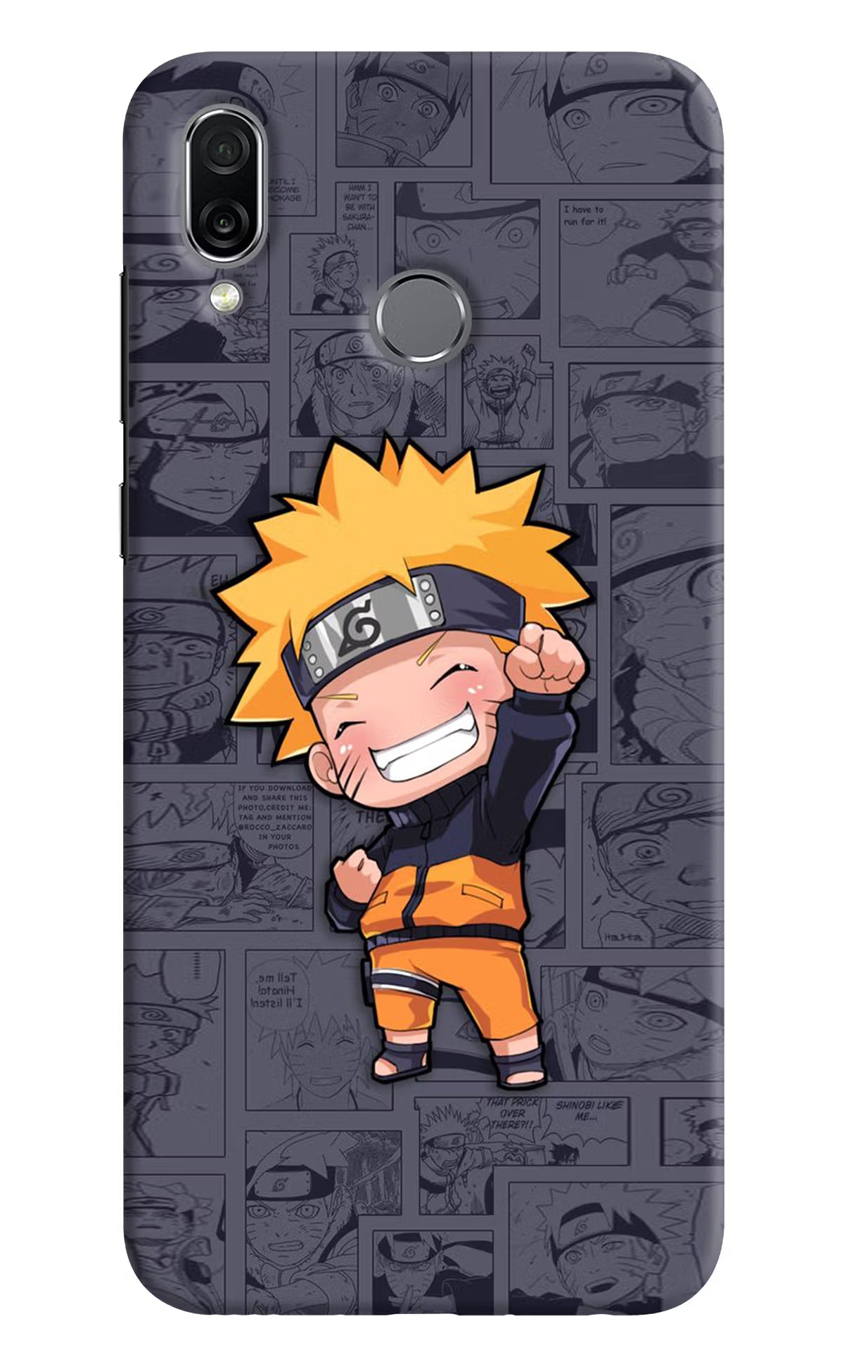 Chota Naruto Honor Play Hard Case Back Cover by Casekaro
