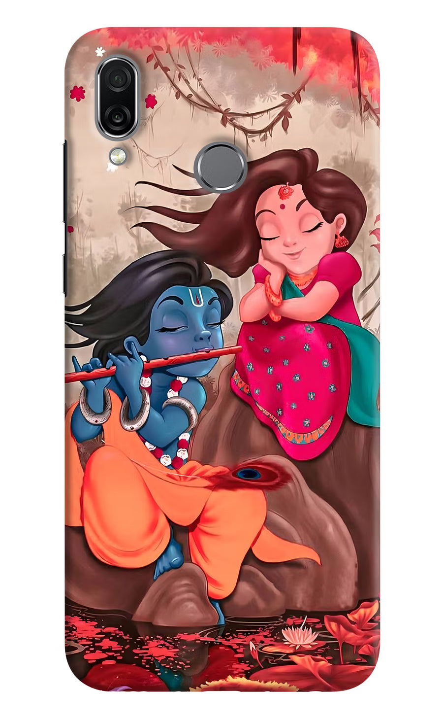 Radhe Krishna Honor Play Back Cover, Hard case