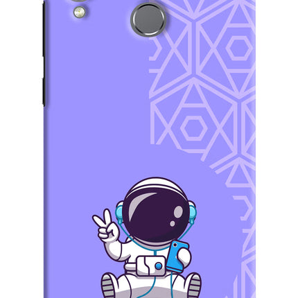 Cute Astronaut Chilling Honor Play Hard Case Back Cover by Casekaro