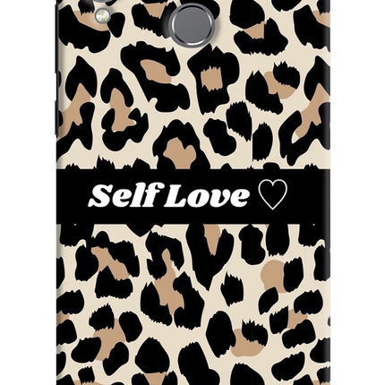 Leopard Print Self Love Honor Play Hard Case Back Cover by Casekaro
