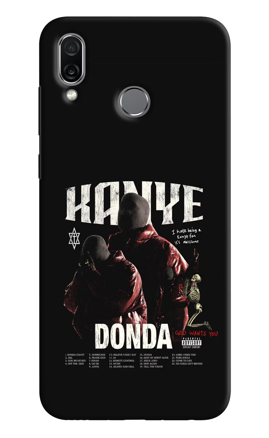 Donda Kanye West Honor Play Back Cover, Hard case