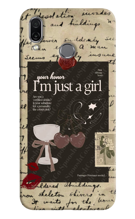 I am just a girl Honor Play Hard Case Back Cover by Casekaro