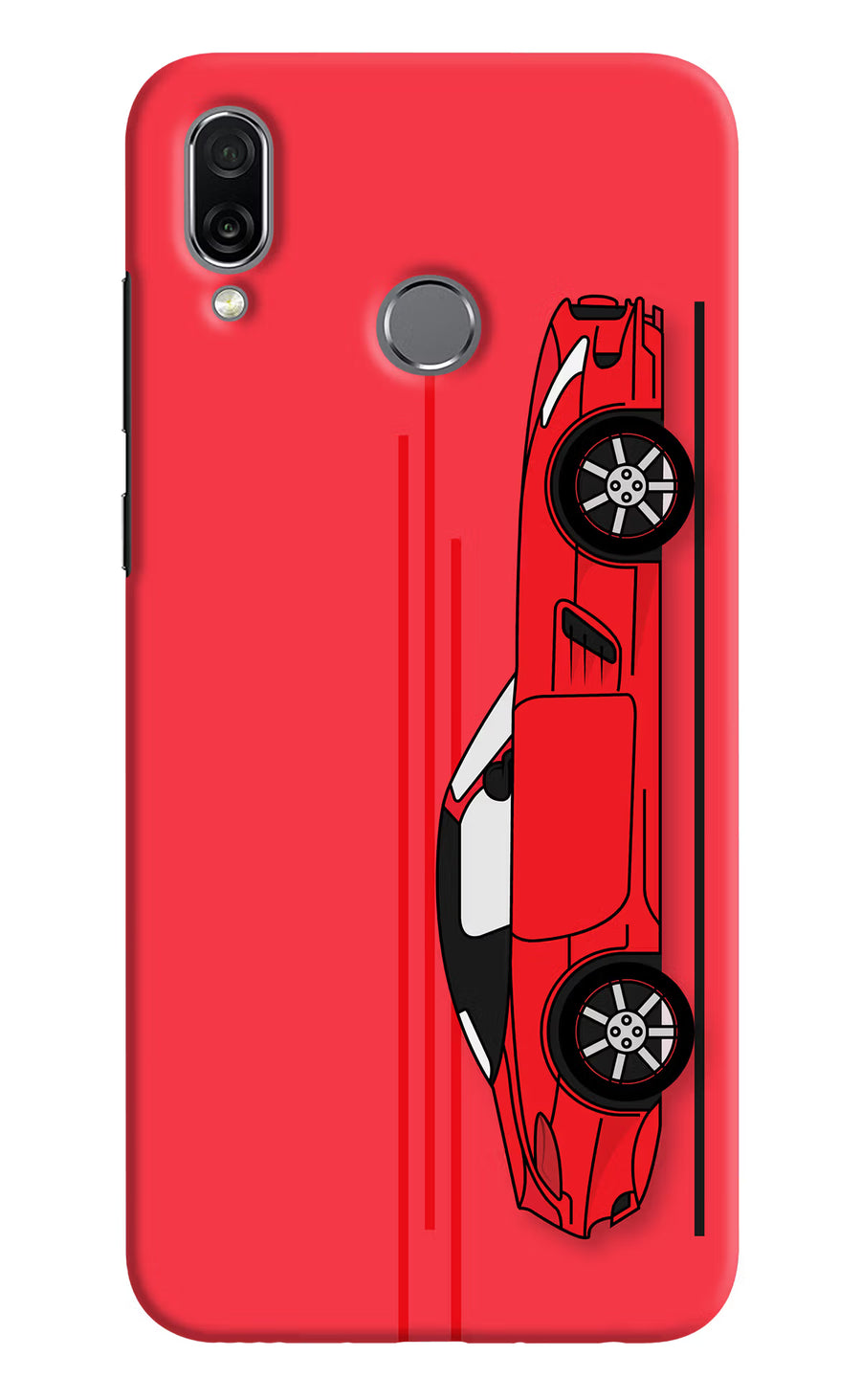 Red Velocity Honor Play Back Cover, Hard case