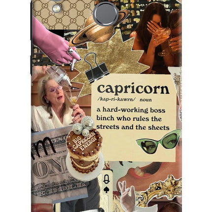 Capricorn Zodiac Honor Play Hard Case Back Cover by Casekaro