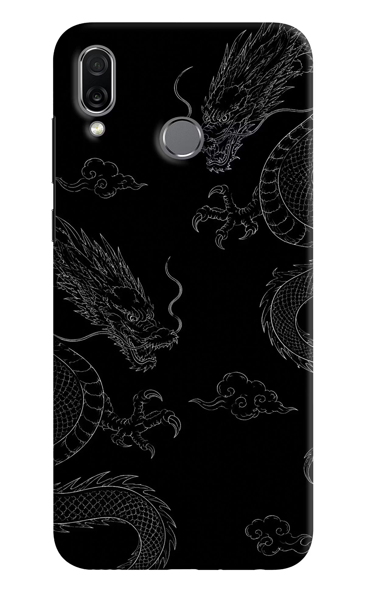 Twin Dragons Honor Play Hard Case Back Cover by Casekaro
