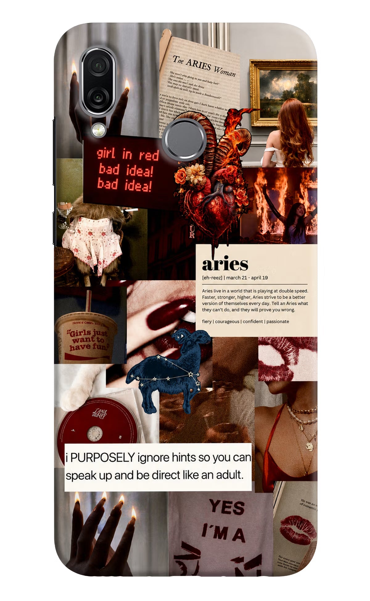 Zodiac Aries Honor Play Back Cover