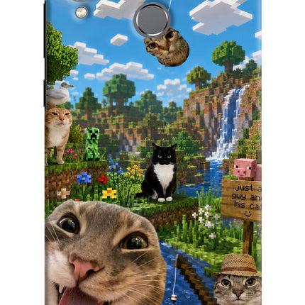 Minecraft Cat Chaos Honor Play Hard Case Back Cover by Casekaro