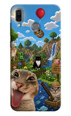 Minecraft Cat Chaos Honor Play Hard Case Back Cover by Casekaro