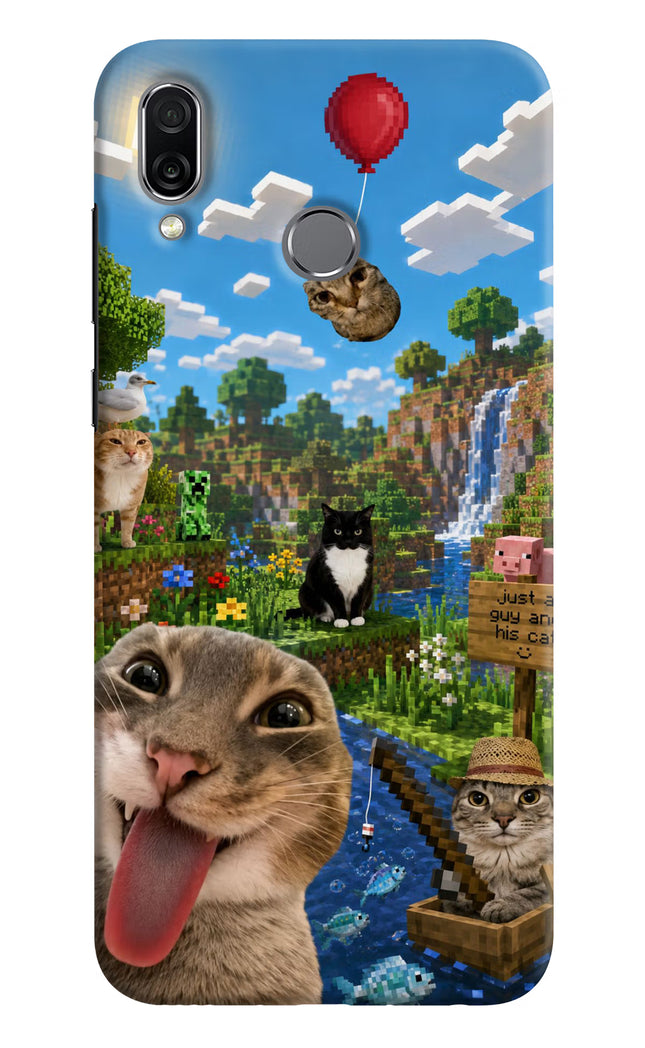 Minecraft Cat Chaos Honor Play Hard Case Back Cover by Casekaro