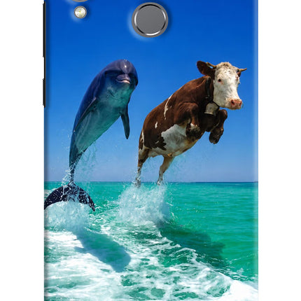 Dolphin vs Cow Honor Play Hard Case Back Cover by Casekaro