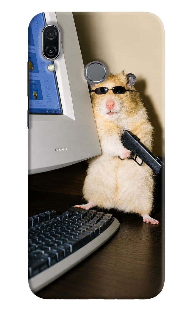 Hacker Hamster Honor Play Hard Case Back Cover by Casekaro