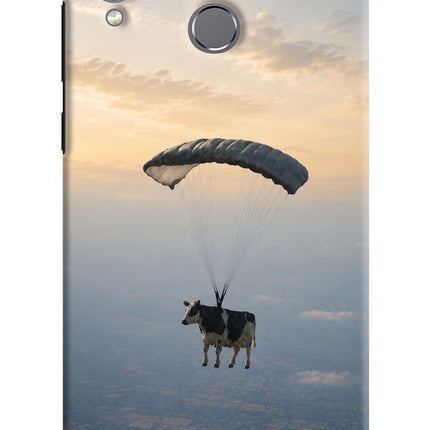 Skydiving Cow Honor Play Hard Case Back Cover by Casekaro