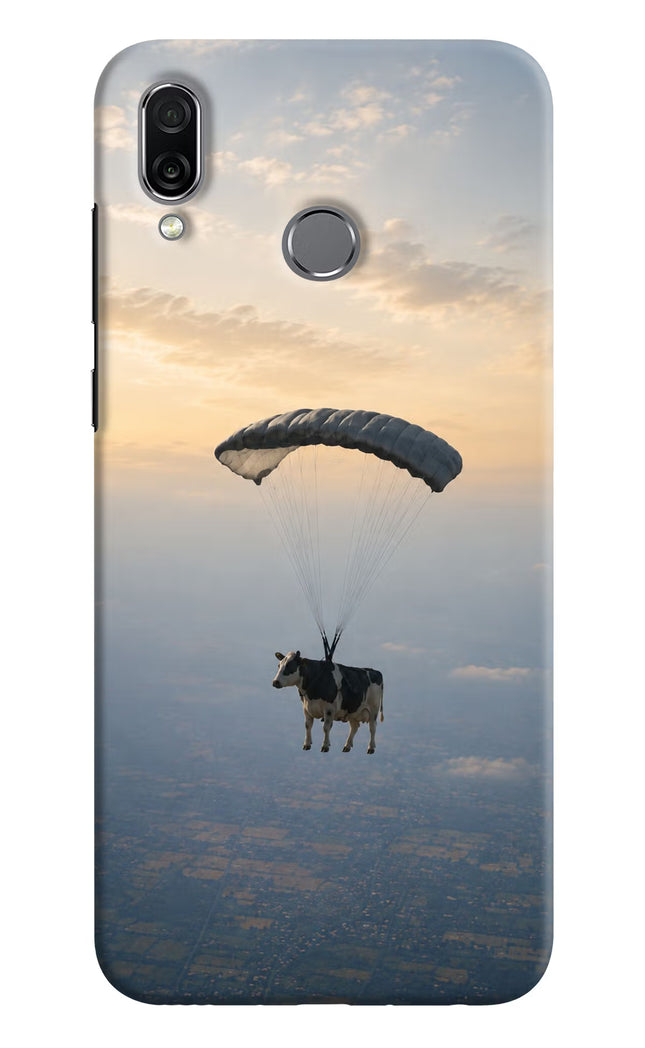 Skydiving Cow Honor Play Hard Case Back Cover by Casekaro