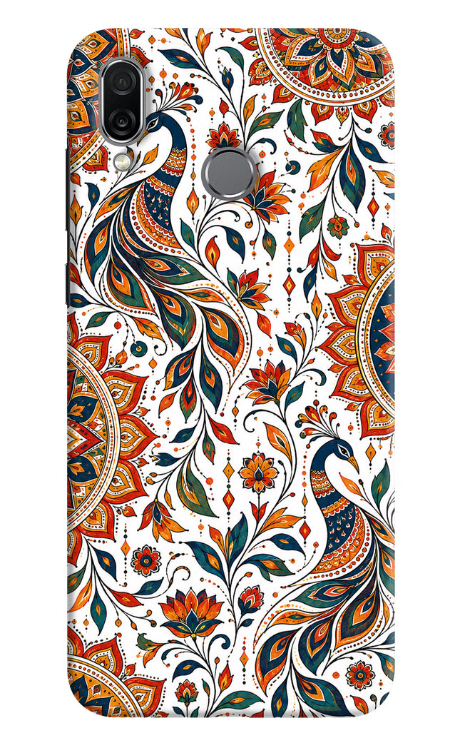 White Mayura Honor Play Hard Case Back Cover by Casekaro