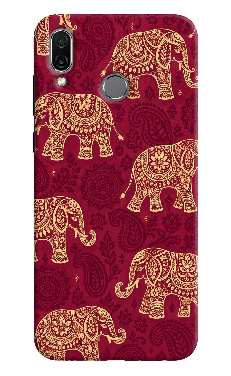 Maroon Elephant Honor Play Back Cover, Hard case
