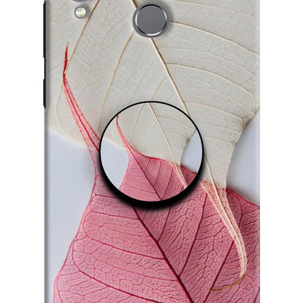 White Pink Leaf Honor Play Pop Case by Casekaro