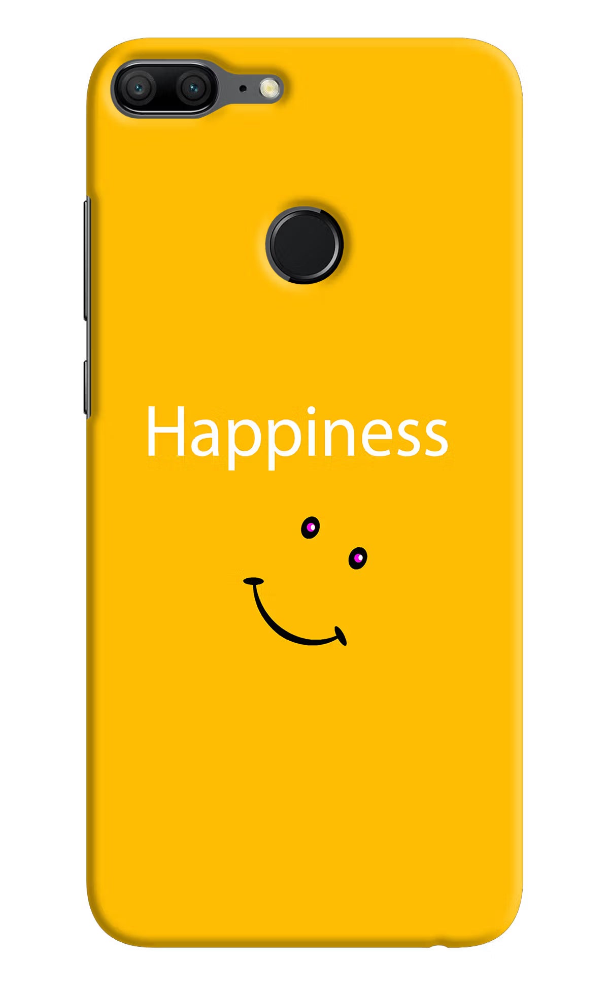 Happiness With Smiley Honor 9 Lite Hard Case Back Cover by Casekaro
