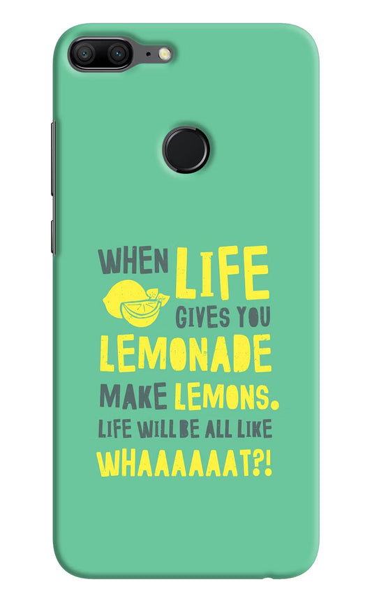 Quote Honor 9 Lite Hard Case Back Cover by Casekaro