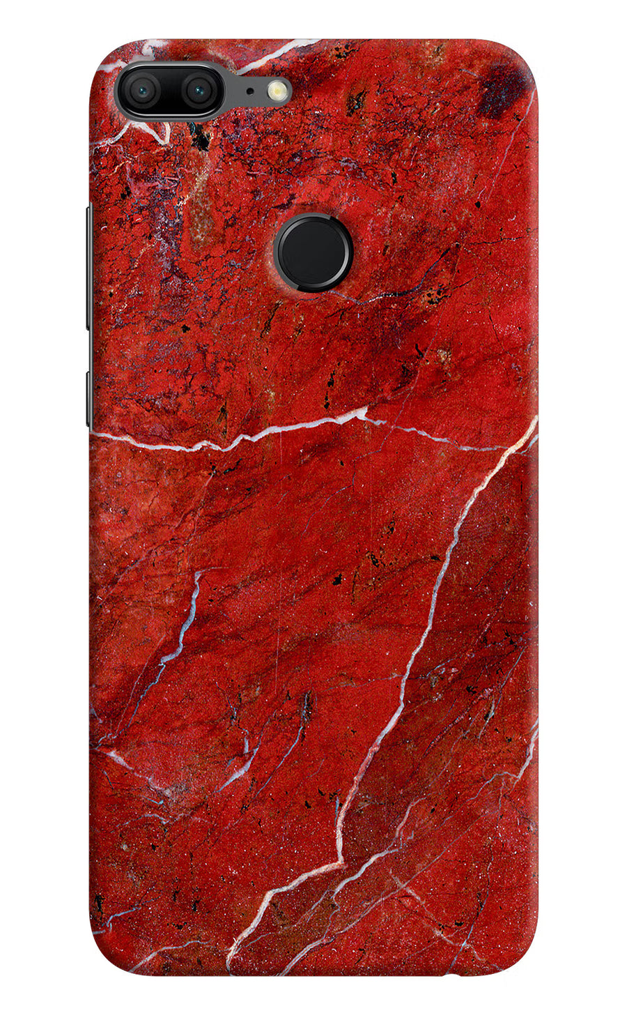 Red Marble Design Honor 9 Lite Back Cover, Hard case