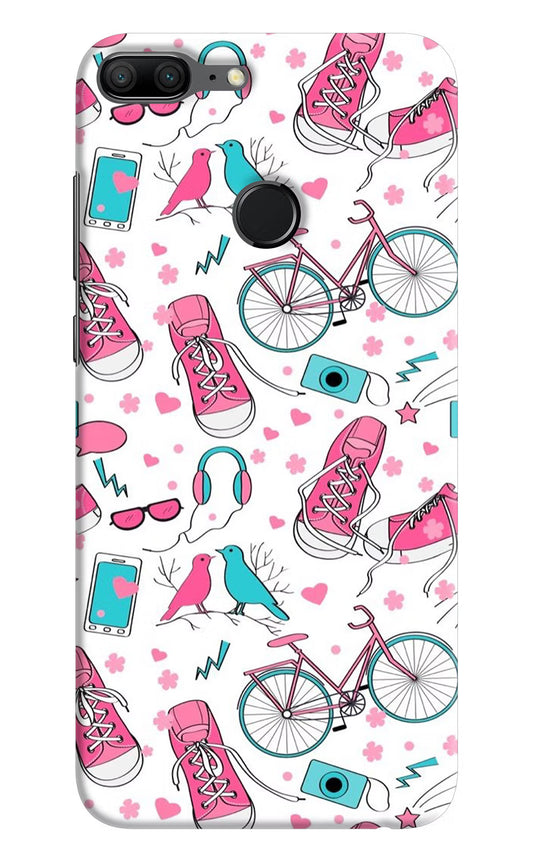 Artwork Honor 9 Lite Hard Case Back Cover by Casekaro