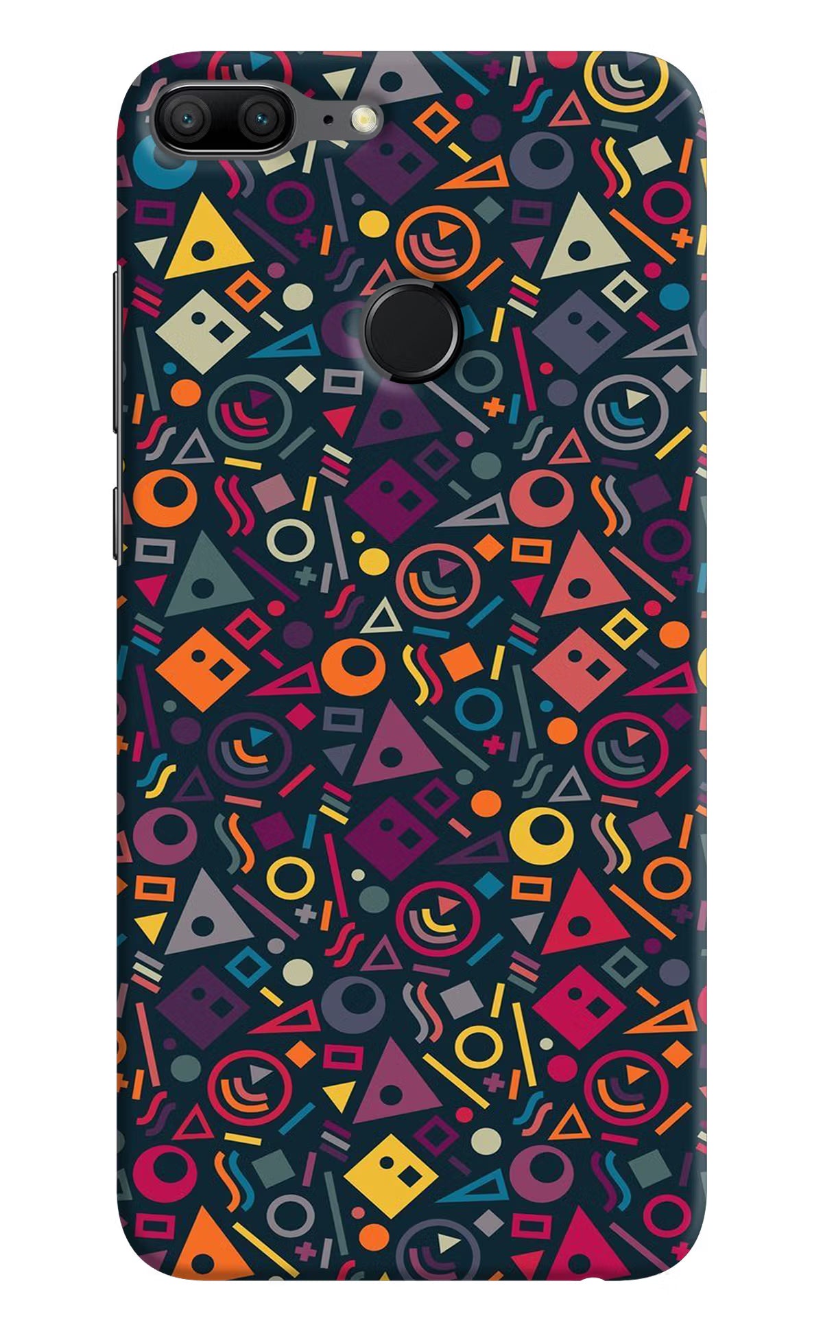 Geometric Abstract Honor 9 Lite Hard Case Back Cover by Casekaro