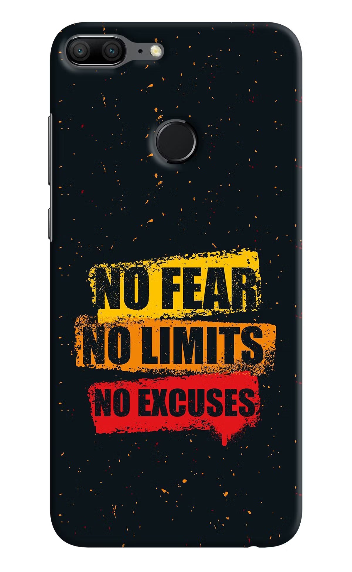 No Fear No Limits No Excuse Honor 9 Lite Hard Case Back Cover by Casekaro
