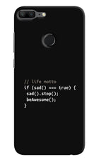 Life Motto Code Honor 9 Lite Hard Case Back Cover by Casekaro
