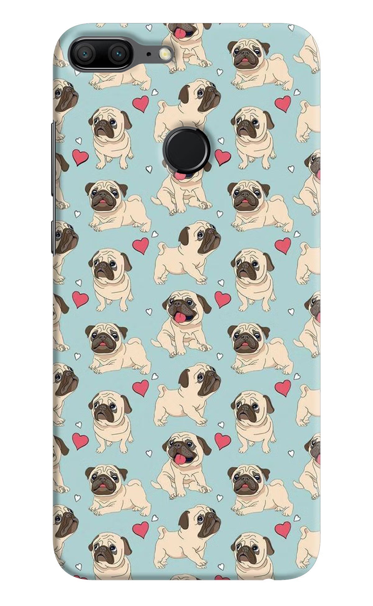 Pug Dog Honor 9 Lite Hard Case Back Cover by Casekaro