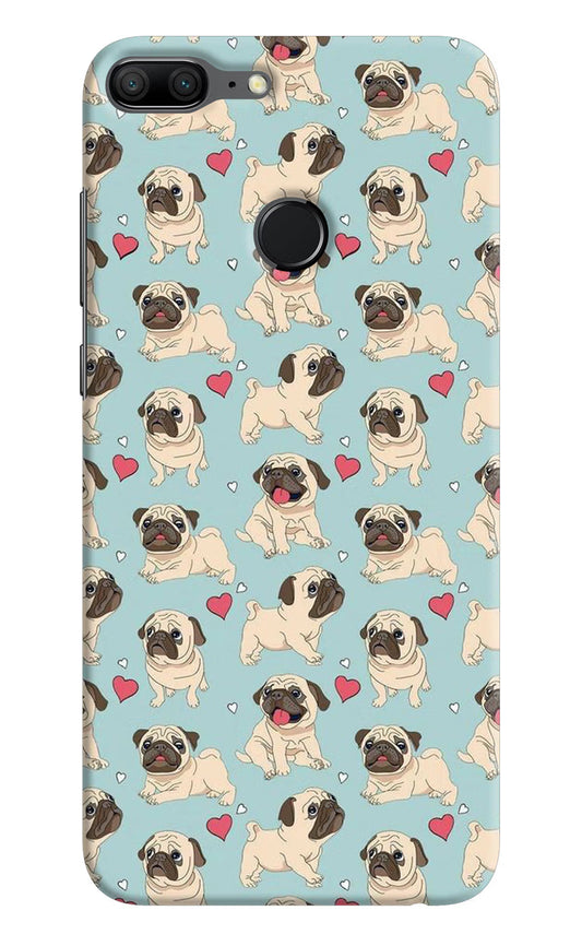 Pug Dog Honor 9 Lite Hard Case Back Cover by Casekaro